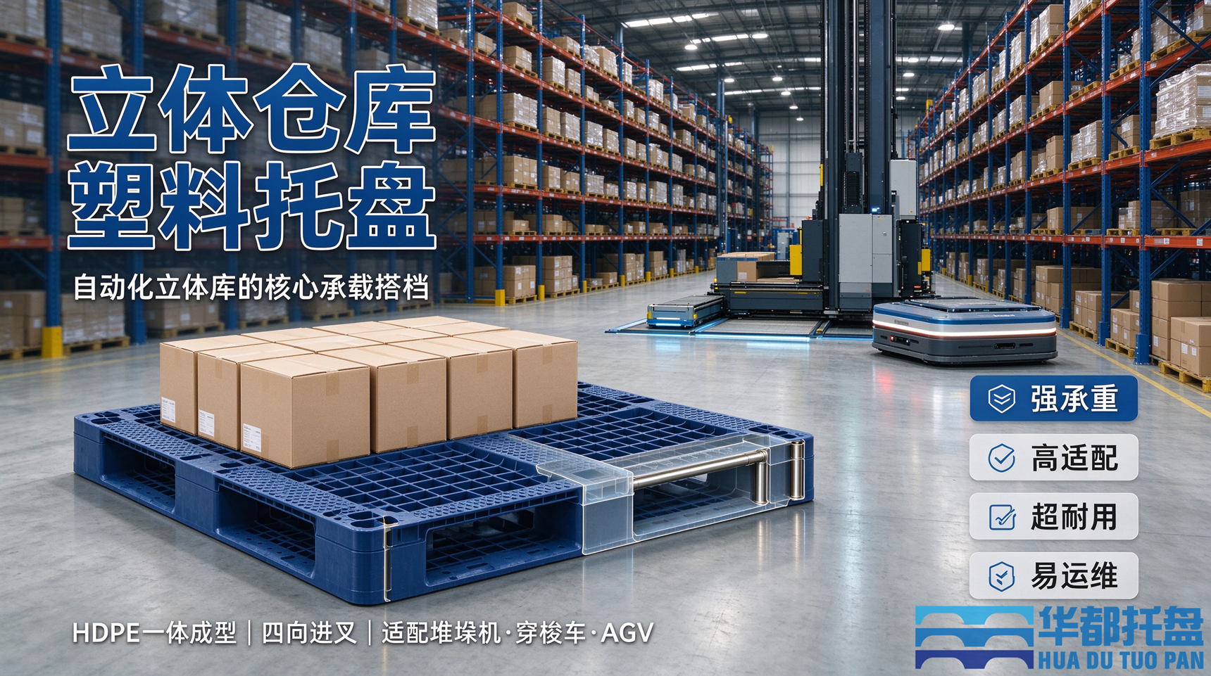 立体仓库塑料托盘|自动化